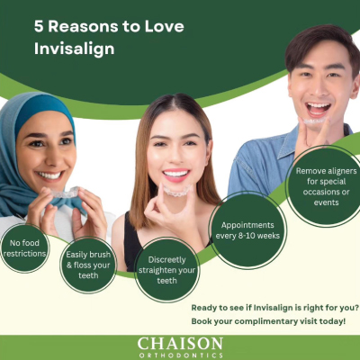 5 Reasons to love Invisalign at Chaison Orthodontics